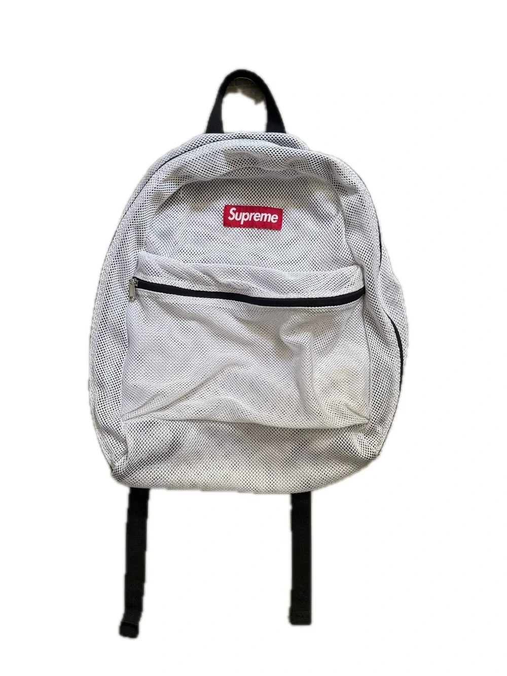 Supreme SS16 White Mesh Backpack